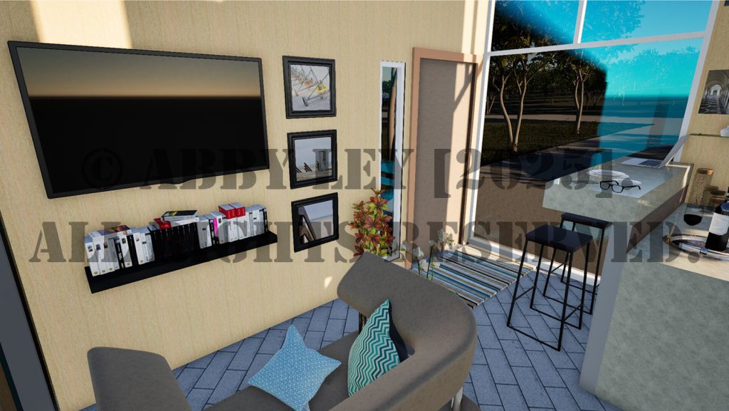 tiny home interior render 2 pic