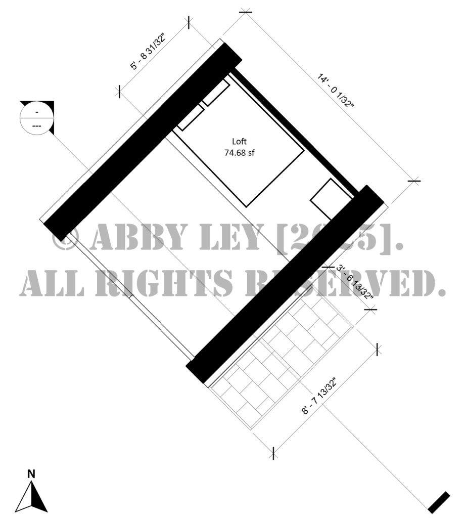 tiny home second floor plan pic